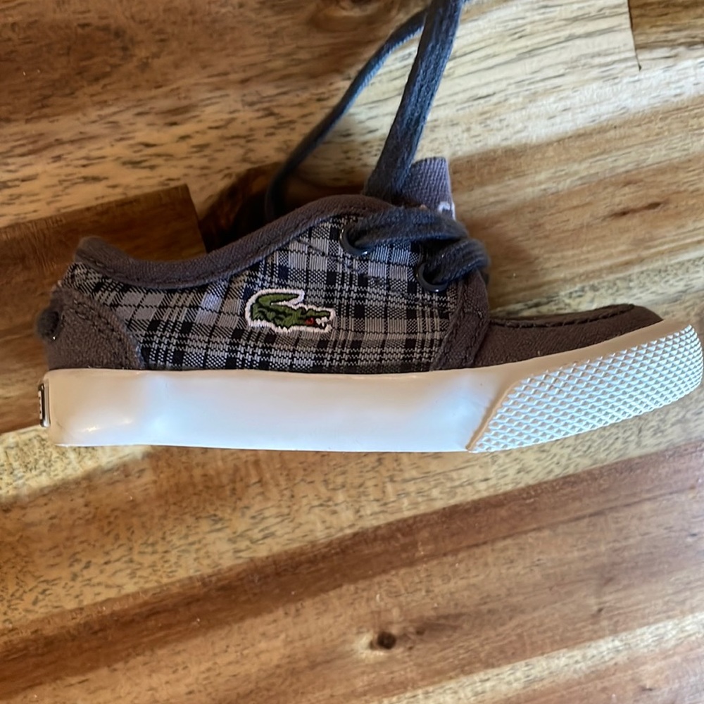 Baby Lacoste shoes size 4.5
